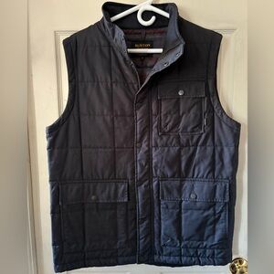 Burton Men's Dark Gray/Black Quilted Vest